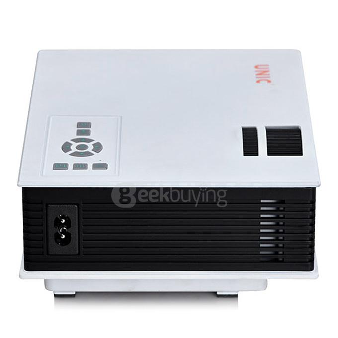 UC40+ 55WHD 1080P Mini Home 1080P LED Projector 50Lm W/HDMI AV SD USB Remote Control - White