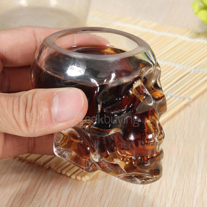 Crystal Skull Head Vodka Whiskey Glass Cup