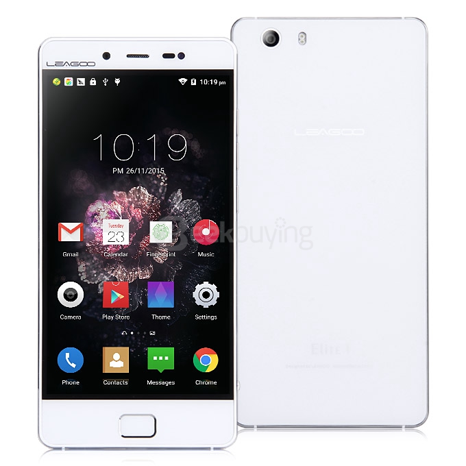 [HK Stock] Leagoo Elite 1 4G LTE 5.0inch FHD Android 5.1 3GB 32GB Smartphone 64bit MT6753 Octa Core 16MP Touch ID Gorilla 3 -White