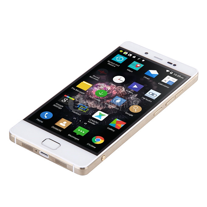 [HK Stock] Leagoo Elite 1 4G LTE 5.0inch FHD Android 5.1 3GB 32GB Smartphone 64bit MT6753 Octa Core 16MP Touch ID Gorilla 3 -Gold Frame