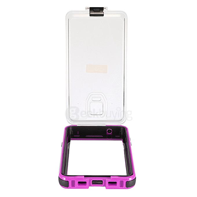 IP68 Protective Case Swimming Waterproof Shockproof Phone Case Cover For Samsung Galaxy Note 4 N9100 - Rose red