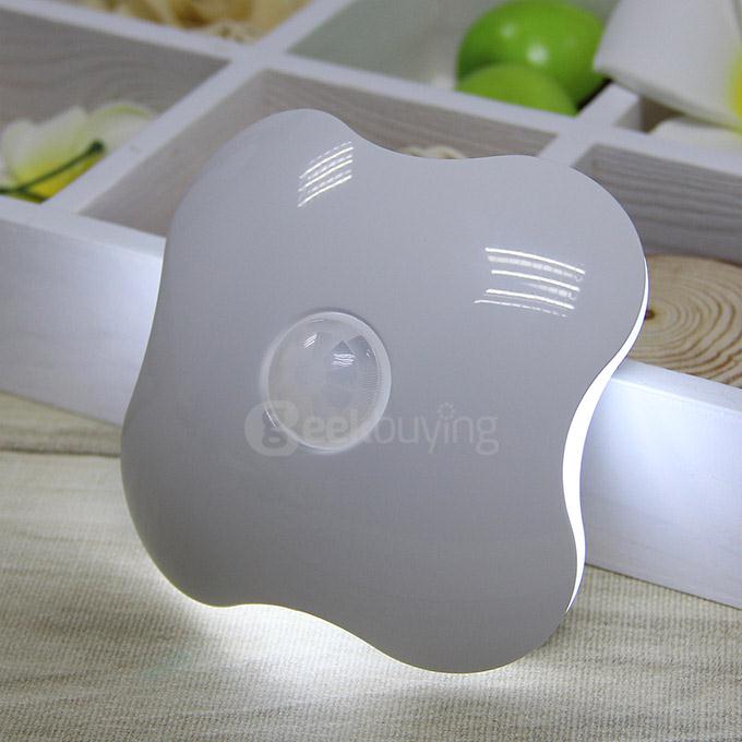 Clover Style Rechargeable 6 Led Human Body Sensor Light 2224