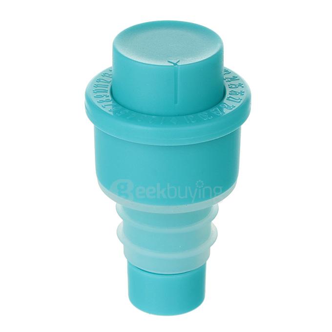 Red Wine Vacuum Bottle Stopper Sealing Plug  - Blue