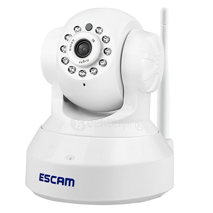 ESCAM QF001 WiFi 720P Smart Wireless Webcam Security Camera - White