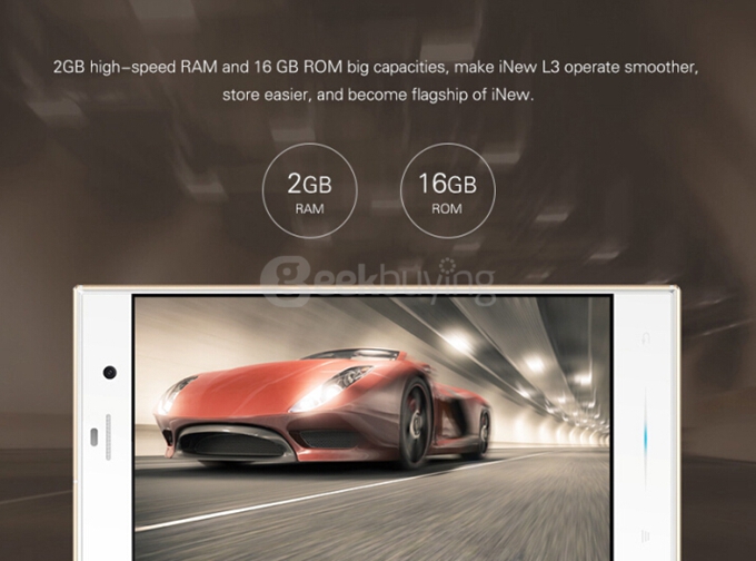 iNew L3 4G LTE 5.0inch Android 5.0 2GB 16GB Smartphone MT6735 Quad Core 13.0MP 1.5A Fast Charge Miracast Hotknot -White