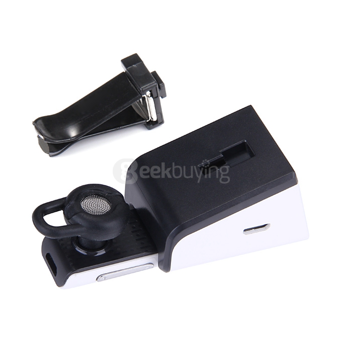 Multi CAV C28 Audio Bluetooth 4.1 Headset HandsFree Car Kit For Cell phone - White
