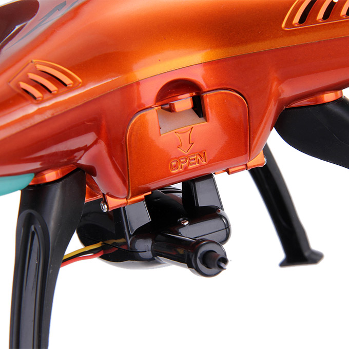 Syma X5SW Explorers 2 Wifi Headless Mod FPV RC Quadcopter 0.3MP Camera 2.4GHz 6-axis 360 Degree Eversion RTF - Red