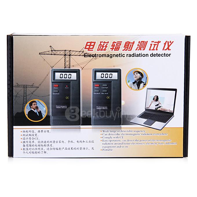 Electromagnetic Radiation Detector Dosimeter Professional Tester - Black