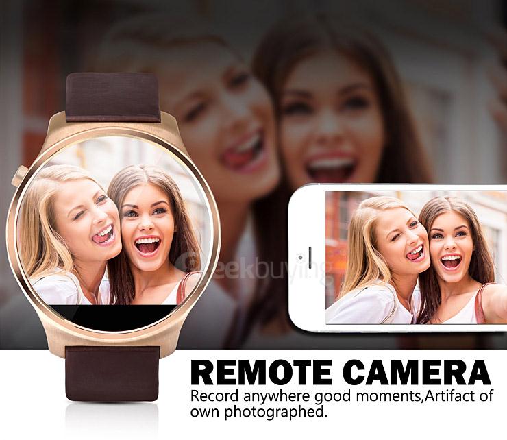 Oukitel A29 MT2502C Smart Watch Phone 1.22inch Sapphire Screen Capacitive Touch SIM Bluetooth 4.0 IP53 Waterproof - Gold
