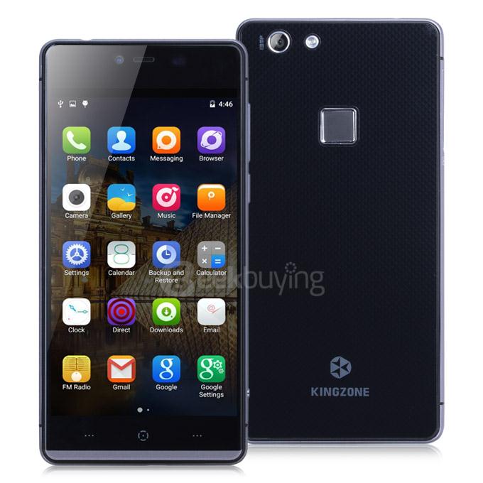 Kingzone K2 5.0inch FHD 4G LTE Android 5.1 3GB 16GB Smartphone 64bit MTK6753 Octa Core 13.0MP Touch ID HotKnot - Black