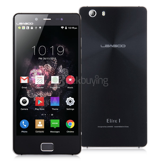 [HK Stock] Leagoo Elite 1 4G LTE 5.0inch FHD Android 5.1 3GB 32GB Smartphone 64bit MT6753 Octa Core 16MP Touch ID Gorilla 3 -Black