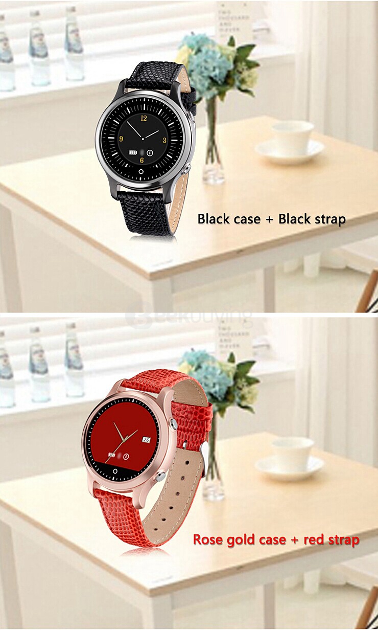 ZGPAX S360 Multilingual Smart Watch MTK2502 BT4.0 With SOS Emergency Call Sleep Monitor  - Red