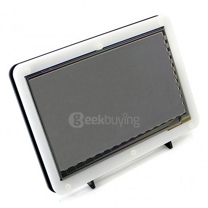 7 inch Capacitive Touch Screen LCD 1024*600 HDMI with Bicolor Case for Raspberry Pi/BB BLACK/PC Systems