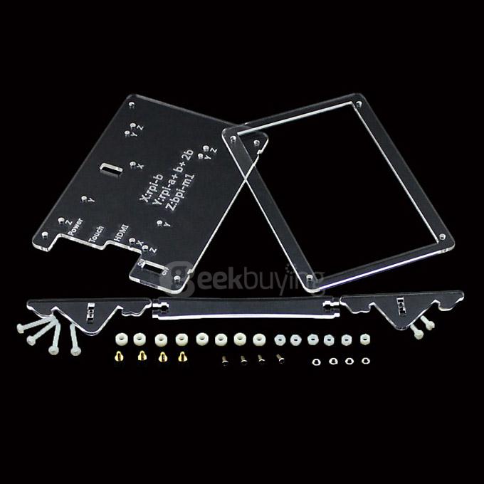 5inch HDMI LCD (B) 800x480 High Resolution with Transparent Case for For Raspberry Pi/BB BLACK/Banana Pi Mainboard/PC