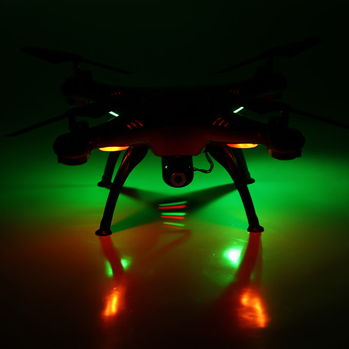 Syma X5SW Explorers 2 Wifi Headless Mod FPV RC Quadcopter 0.3MP Camera 2.4GHz 6-axis 360 Degree Eversion RTF - Red