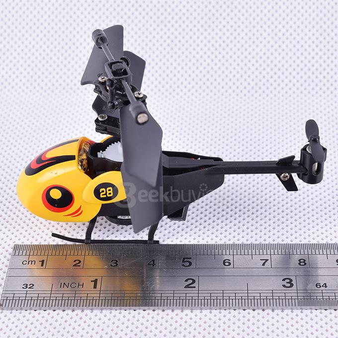 HW7001 3.5CH Mini Remote Control Gyro Gyroscope RC Helicopter - Yellow + Red