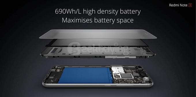 [HK Stock][Package B]Xiaomi Redmi Note 3 Pro 5.5 Inch FHD 3GB 32GB Qualcomm Snapdragon 650  Hexa Core Smartphone(Silver) + Soft Case + Tempered Glass