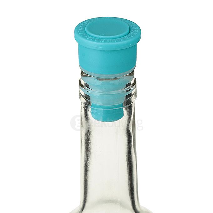 Red Wine Vacuum Bottle Stopper Sealing Plug  - Blue