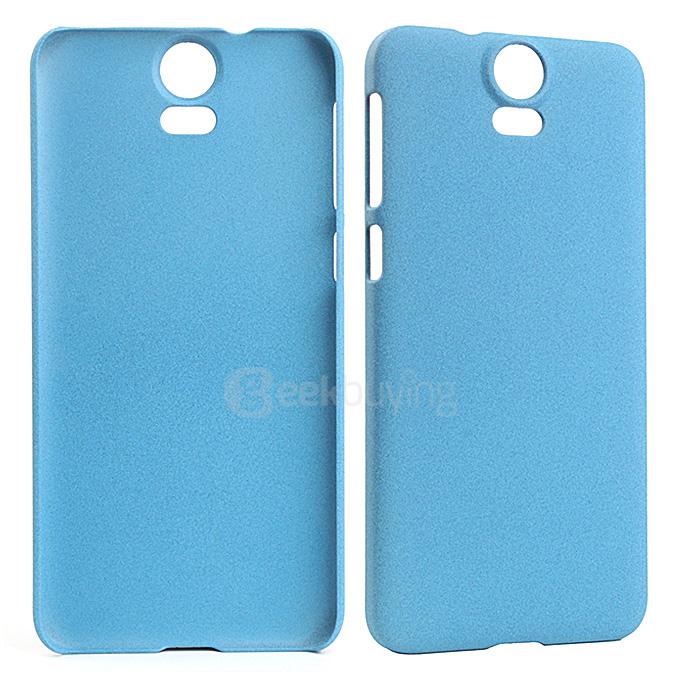 PC Sandstone Texture Shell Back Case Protective Cover for HTC One E9 Plus Smartphone - Blue
