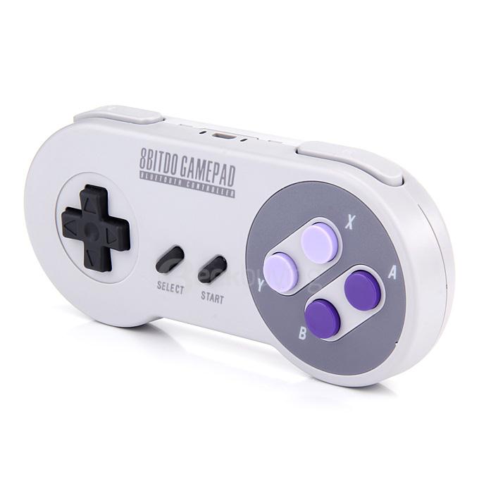 8BITDO SNES30 Bluetooth Wireless Controller Gamepad for iOS Android Windows Mac - Grey