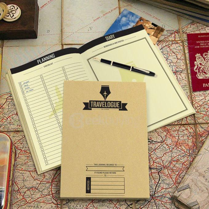 Creative Travelogue Journal Scratch Map