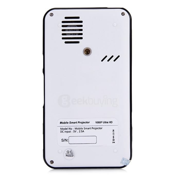 D02 Android 4.4 RK3128 LED Projector Mini Pocket Projector 2.4G/5G WiFi HDMI USB Home Theater