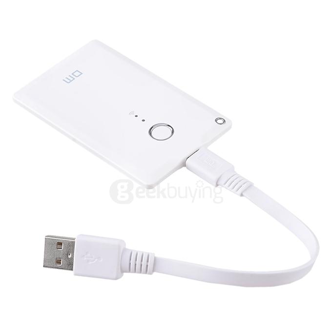 DM WFD009 64GB Wireless WiFi Expansion Phone U Disk USB Flash Drive with LED Indicator for iOS Android - White