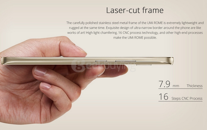 Umi ROME 5.5 inch HD 4G FDD LTE Android 5.1 3GB RAM 16GB ROM Smartphone MTK6753 Octa Core 1.3GHz - Gold