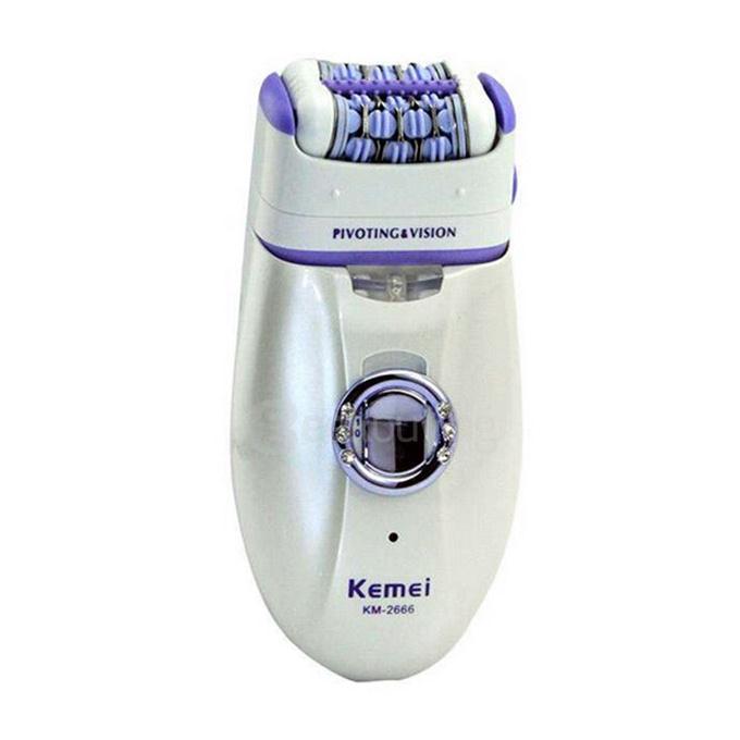 KM-2666 3in1 Rechargeable Cordless Electric Callus Remover Hair Epilator Lady Shaver Kit