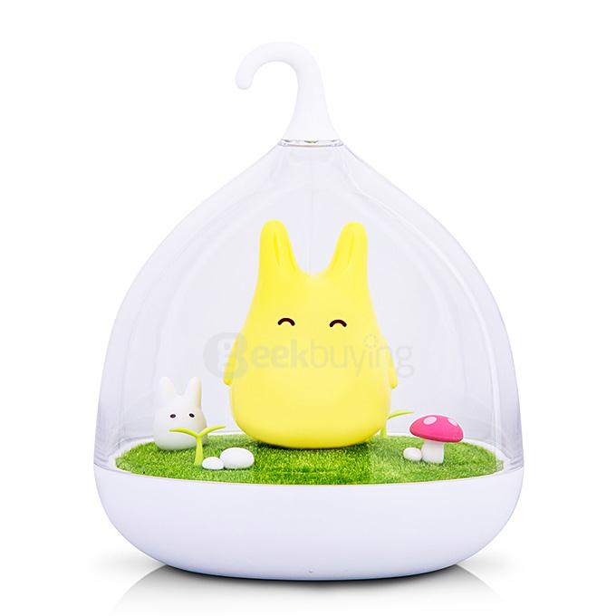 Novel Birds LED Night Light Wall Night Desk Lamp with Sticker - Yellow