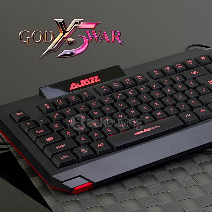 Ajazz Ares X5 Ghosts Gaming Keyboard Desktop Notebook USB Wired CFLOL Keyboard - Black