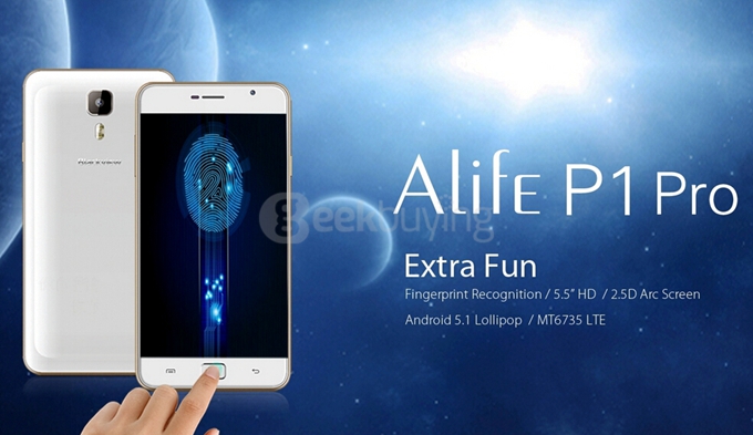 BLACKVIEW ALIFE P1 PRO 5.5inch 4G FDD-LTE Android 5.1 2GB 16GB Smartphone 64bit MTK6735M Quad Core 13.0MP Fingerprint ID