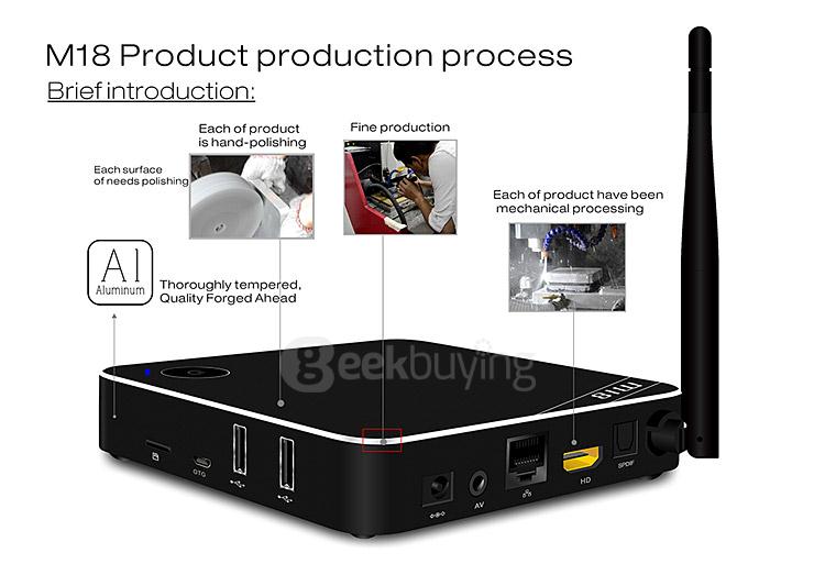 Beelink M18 Amlogic S905 4K 2G/16G TV BOX 2.4G/5G Dual Band WIFI 1000M LAN Bluetooth4.0 HDMI2.0 H.265 Miracast DLNA
