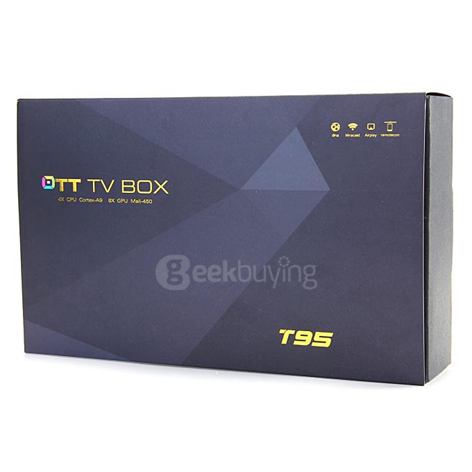 T95 Amlogic S905 2G/8G 4K TV BOX Quad Core 2.4G WIFI KODI Pre-installed H.265 OTG HDMI 2.0 3D