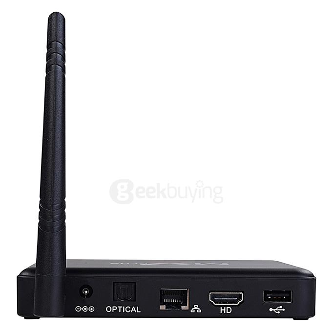 MX PLUS I Amlogic S905 4K TV Box 1G/8G 802.11b/g/n Gigabit LAN Bluetooth KODI DLNA Miracast - Black