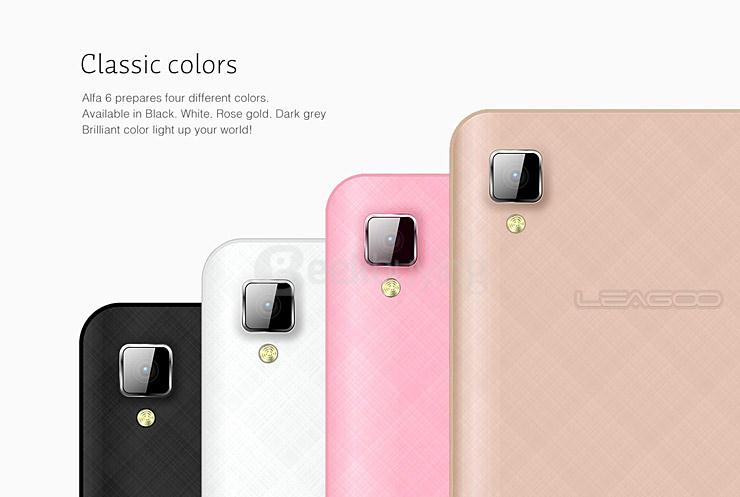 [HK Stock] LEAGOO ALFA 6 4.5inch MTK6582 Quad Core 1.3GHz Android 4.4 Smartphone 1GB RAM 8GB ROM 5.0MP Camera 3G - Pink
