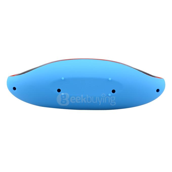 Portable & Creative Big Rugby Shaped Wireless Bluetooth Speaker Hands-free Subwoofer - Blue