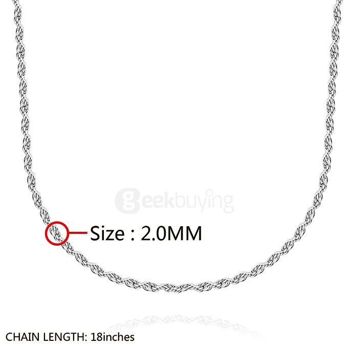 Stainless Steel Chain Rolo Punk Retro Necklace