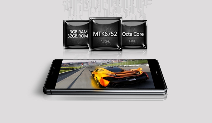 SISWOO Darkmoon R9 Dual Screen Front 5.2 inch Back 4.7 inch 3GB RAM 32GB ROM MTK6752 Octa Core 4G Smartphone - Black