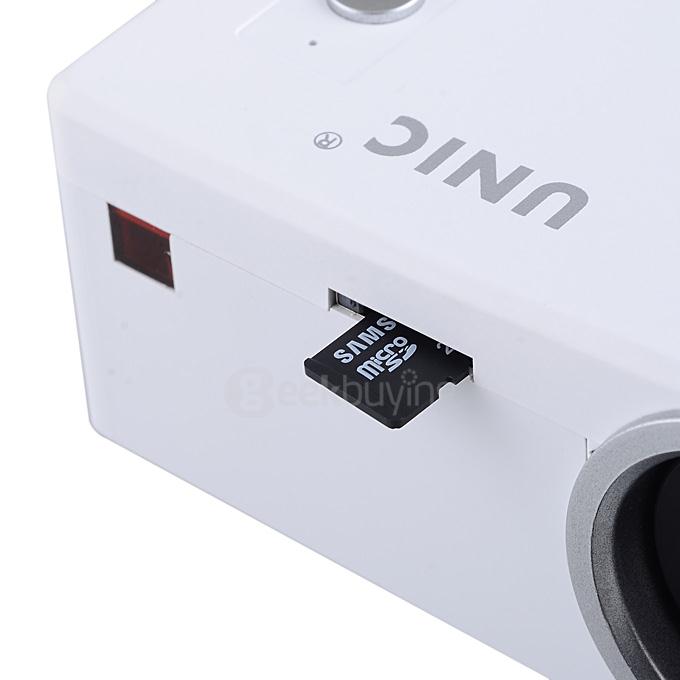 UC18 1080P Portable Mini LED Projector w/ USB / HDMI / AV / TF Slot - White