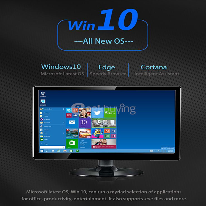 MEEGOPAD T03 Pro Windows 10 MINI PC Intel Z8300 Quad Core 2G/32G 802.11b/g/n LAN Bluetooth4.0