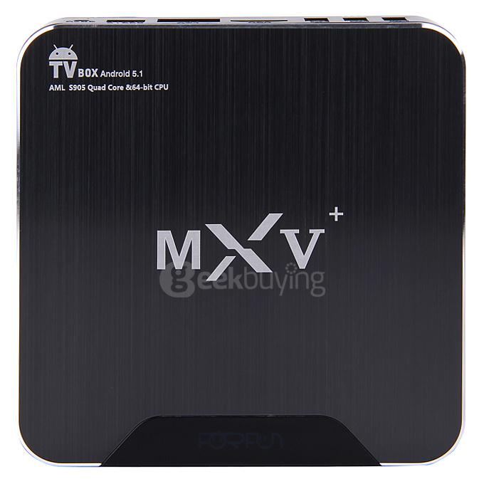MXV+ Amlogic S905 TV BOX 1G/8G 802.11b/g/n Gigabit LAN Bluetooth4.0 KODI LED HDMI 2060P DLNA 3D