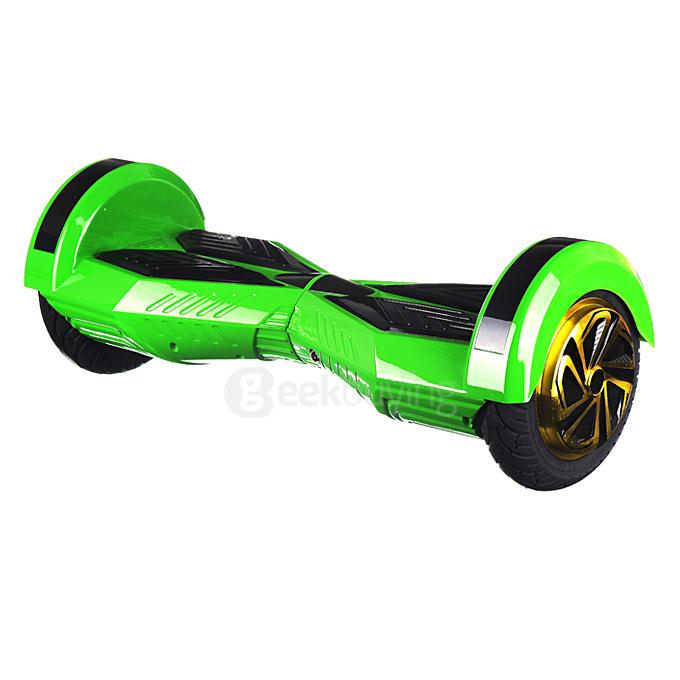 4400MAH Dual Wheels Self Balancing Scooter Electric Drifting Board with LED - Green and Black