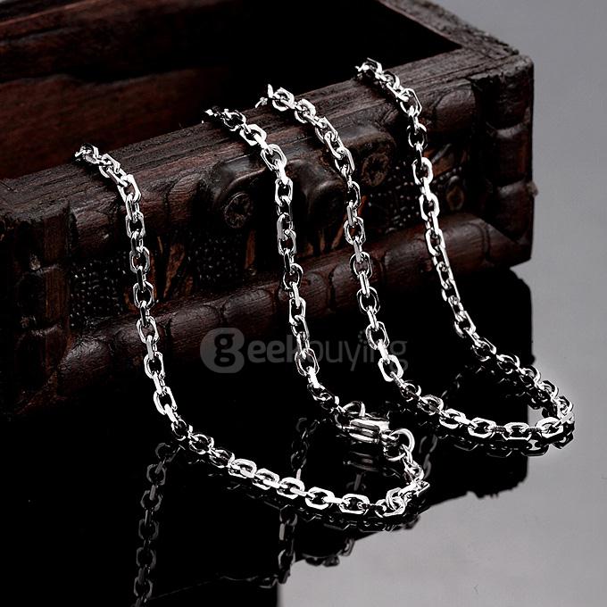 Stainless Steel Chain Rolo Punk Retro Necklace