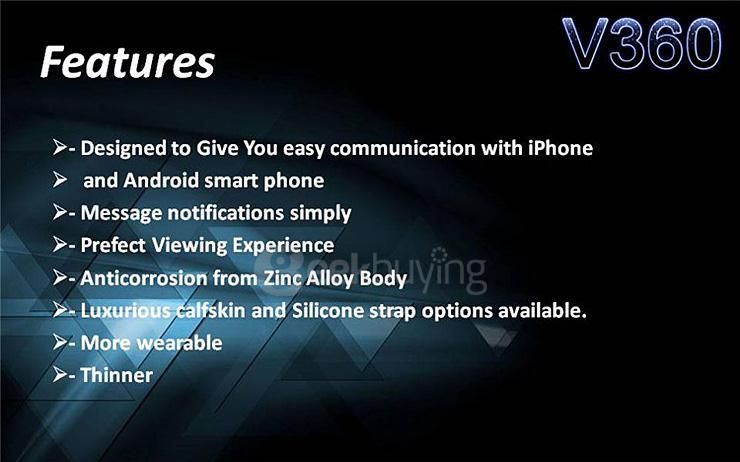 V360 Bluetooth 3.0/4.0 Smartwatch 1.22