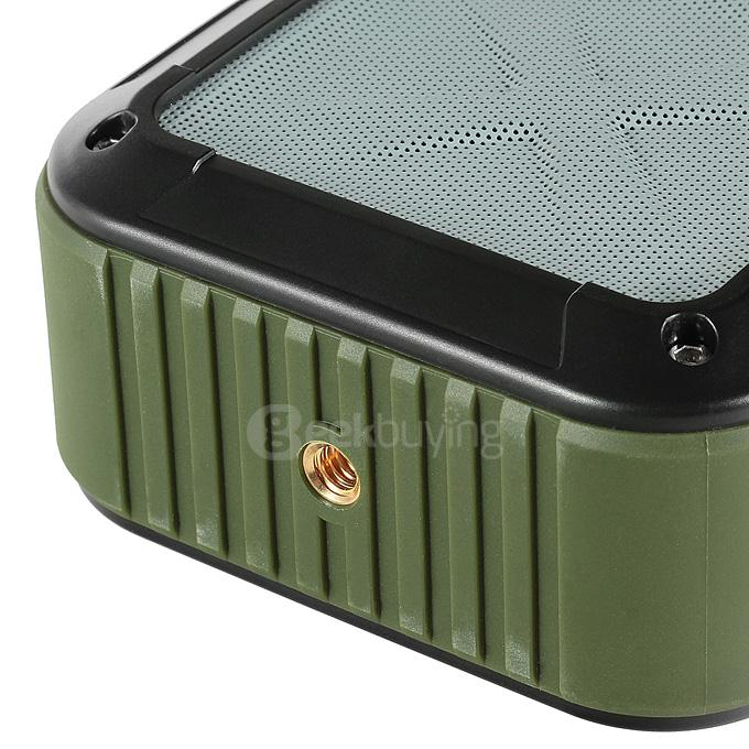 W-KING S7 Portable NFC Wireless Bluetooth 4.0 Speaker with MIC 10 Hours Playtime for Outdoors/Shower - Army Green