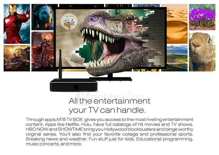 Beelink M18 Amlogic S905 4K 2G/16G TV BOX 2.4G/5G Dual Band WIFI 1000M LAN Bluetooth4.0 HDMI2.0 H.265 Miracast DLNA