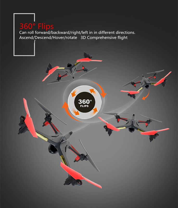 XK Alien X250 5.8G FPV 2.4G 4CH 6Axis Gryo One Key To Roll Failsafe Futaba S-FHSS Compatible RC Quadcopter RTF