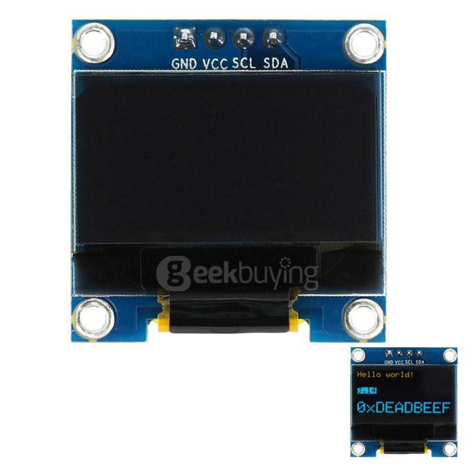 0.96 Inch 128x64 I2C Interface Yellow and Blue OLED Display Module Board for Arduino