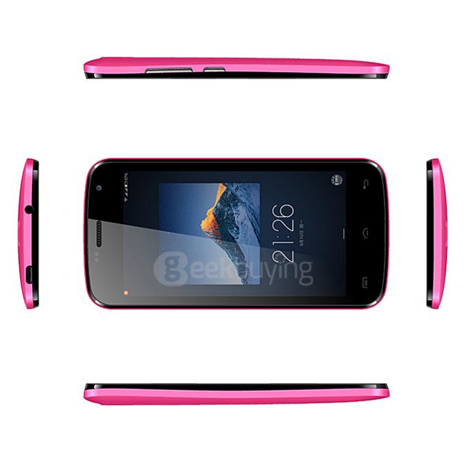 DOOGEE X3 4.5 inch Android 5.1 Smartphone MT6580 Quad Core 1.3GHz 1GB RAM 8GB ROM 3G GPS Dual Cameras - Red